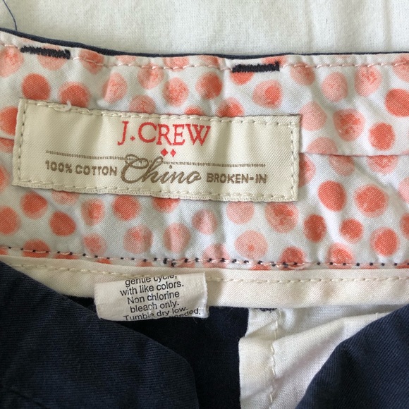 Jcrew navy chino shorts size 0 - Picture 2 of 4